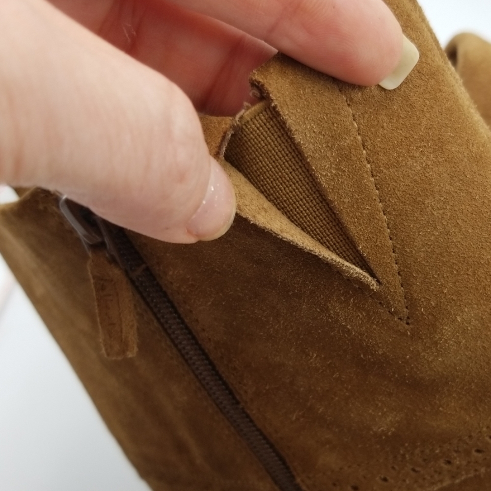 Talbots Brown Heeled Suede Over the Calf Boots - Picture 8 of 8